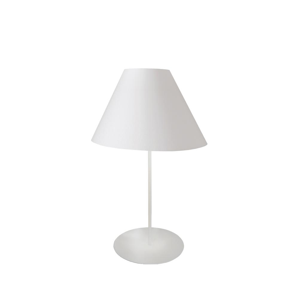 matte white table lamp