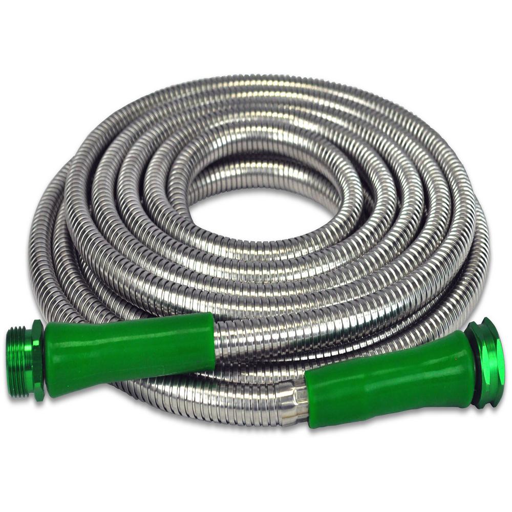 Metal Garden Hose 2 in. Dia x 40 ft. The Original 304 Stainless Steel Home Depot Stainless Steel Hose