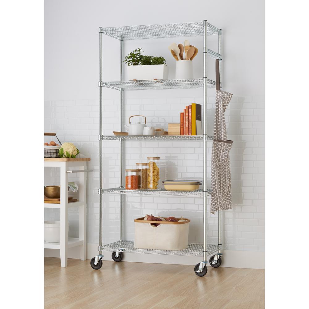 Trinity Ecostorage 5 Tier Wire 36 In X 18 In X 72 In Shelving