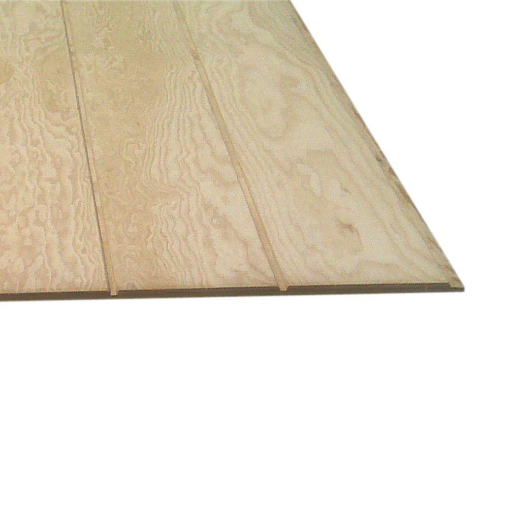 Plywood Siding Panel T1 11 8 In Oc Common 58 In X 4 Ft X 10 Ft