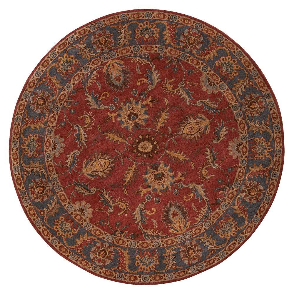 Home Decorators Collection Aristocrat Rust Red 8 ft. x 8 ft. Round Area