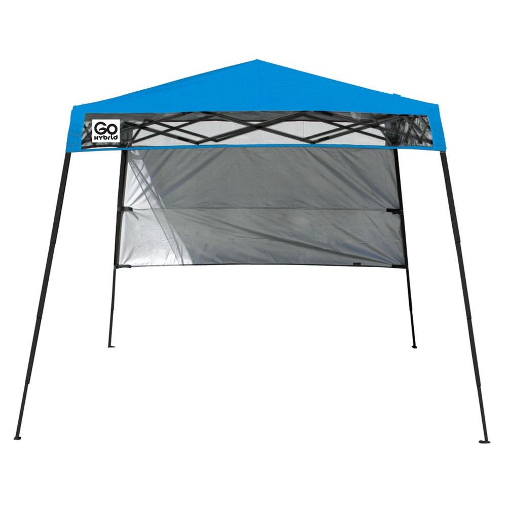 Quik Shade 6 Ft X 6 Ft Blue Go Hybrid Compact Backpack Canopy