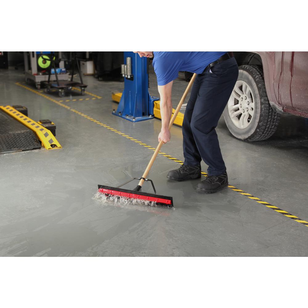 HARPER Powrwave Squeegee 24 in. Easy Assemble Rubber Floor Box Tile