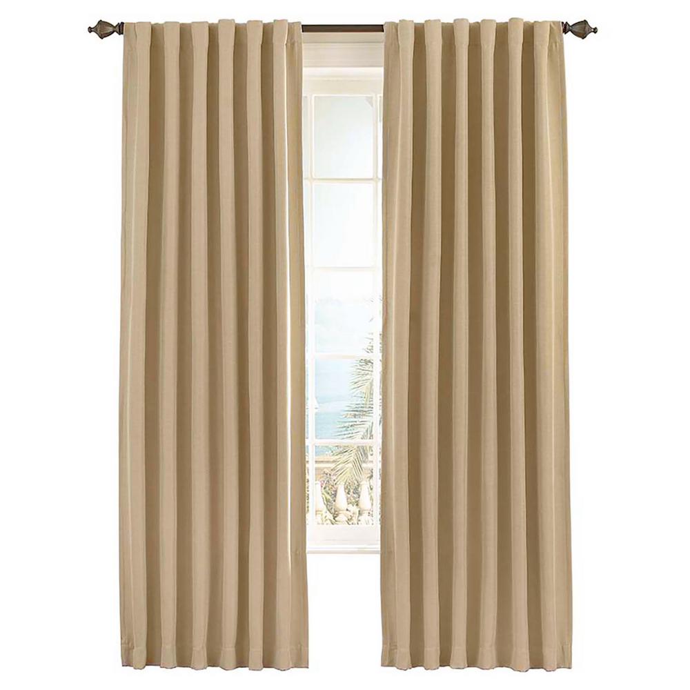 Eclipse Fresno Blackout Window Curtain Panel In Wheat 52 In W X