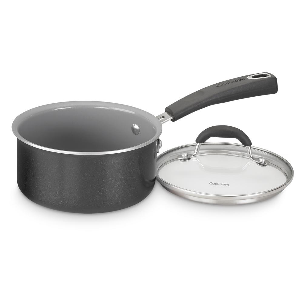 Cuisinart ADVANTAGE CERAMICA XT NON-STICK 11-Piece Black Cookware Set ...