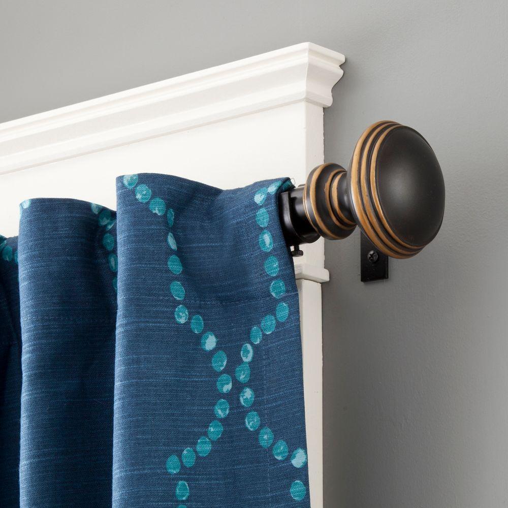 Kenney Peabody 48 In 86 In Telescoping 1 In Single Curtain