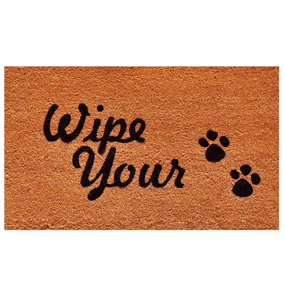 Home More Wipe Your Paws Door Mat 17 In X 29 In 100461729