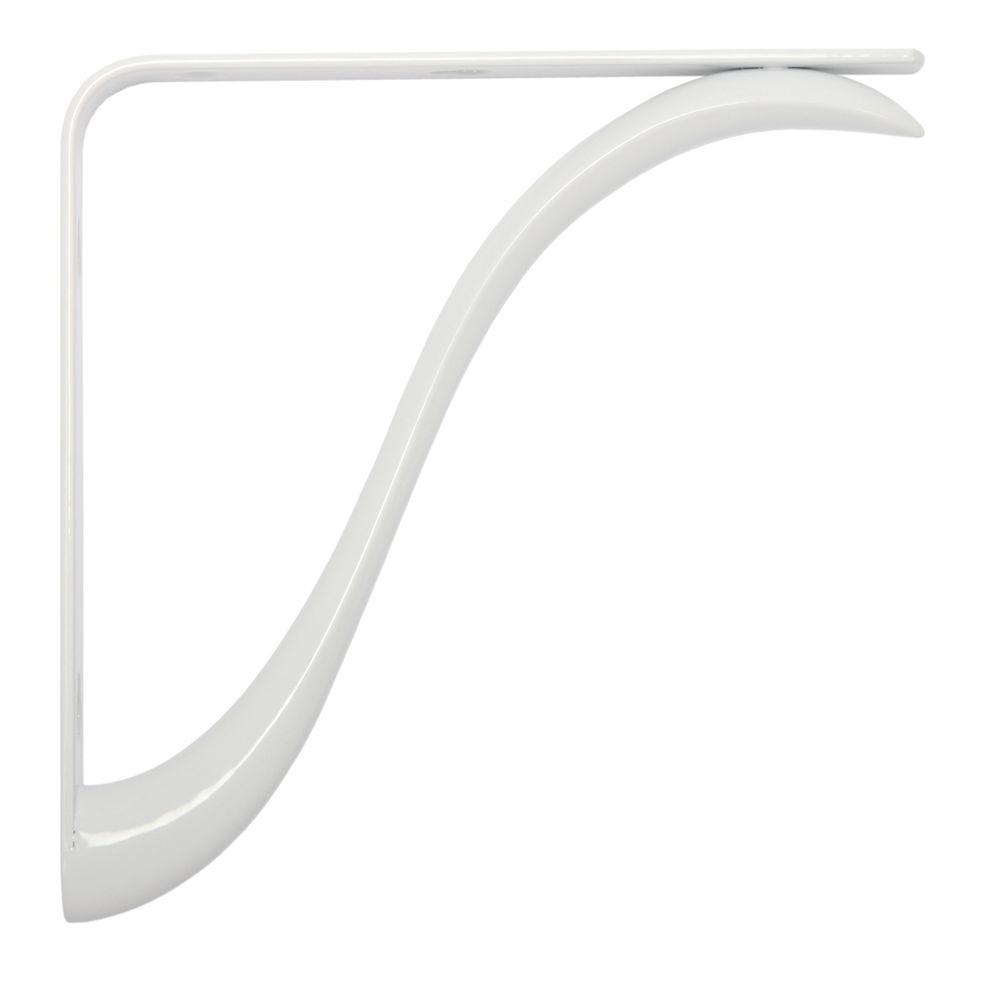 Knape & Vogt Charleston 7.75 in. L x 0.75 in. W White 200 lb