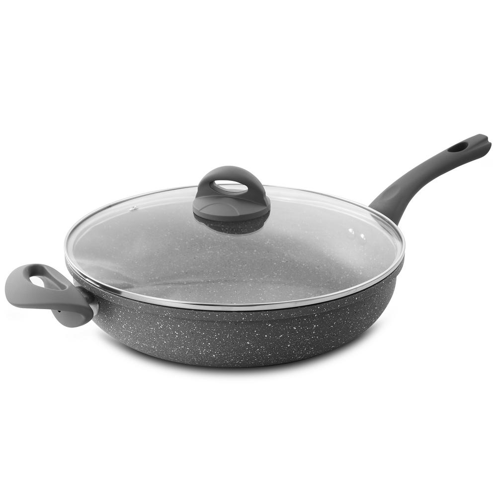 Oster Clairborne 5 Qt. Aluminum Saute Pan with Lid 985105877M The