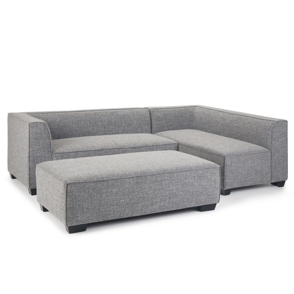 Simpli Home Bainbridge Contemporary 66 In Wide Sectional In
