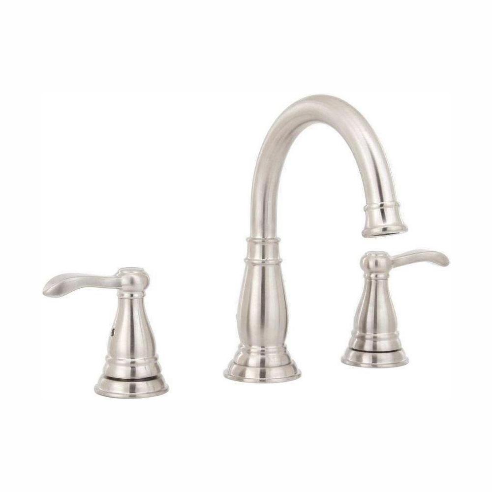Delta Mandara 8 In Widespread 2 Handle Bathroom Faucet In Brushed