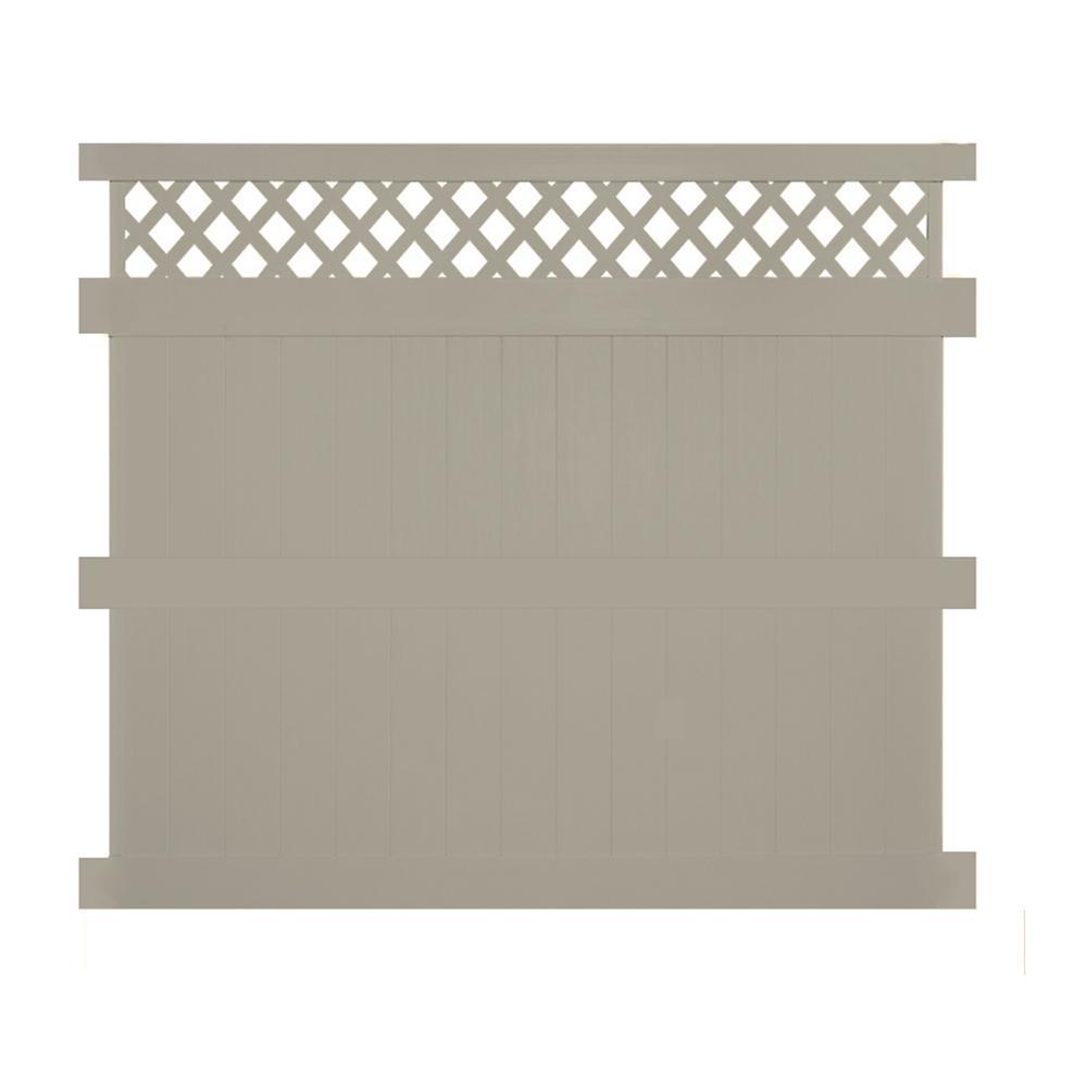 8 Vinyl Fence Panels Vinyl Fencing The Home Depot