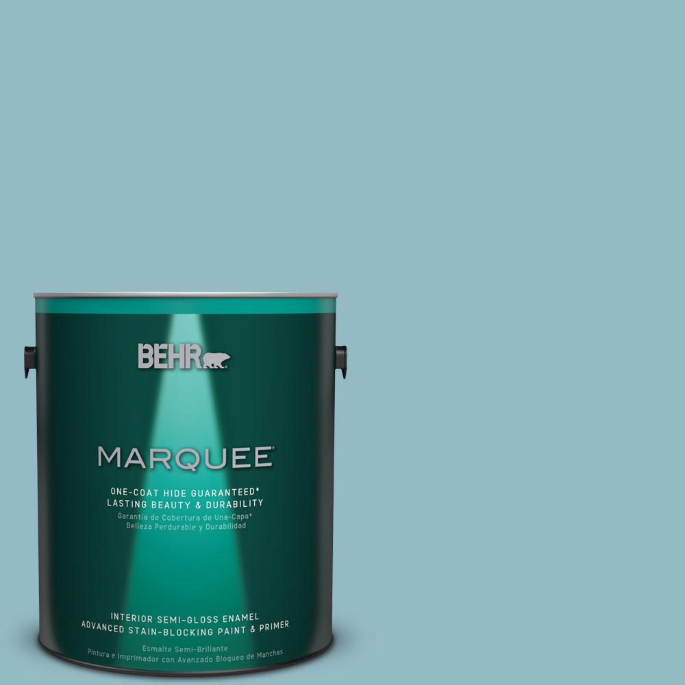 BEHR Premium Plus Ultra 1gal. P4604 Lagoon Rock SemiGloss Enamel