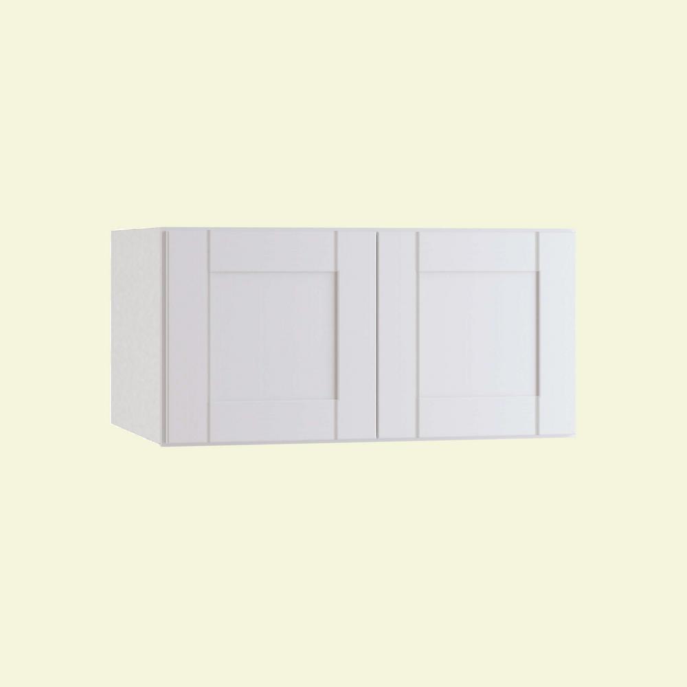 ALL WOOD CABINETRY LLC Express Assembled 36 in. x 12 in. x 24 in. Wall Cabinet in Vesper White was $248.61 now $172.78 (31.0% off)