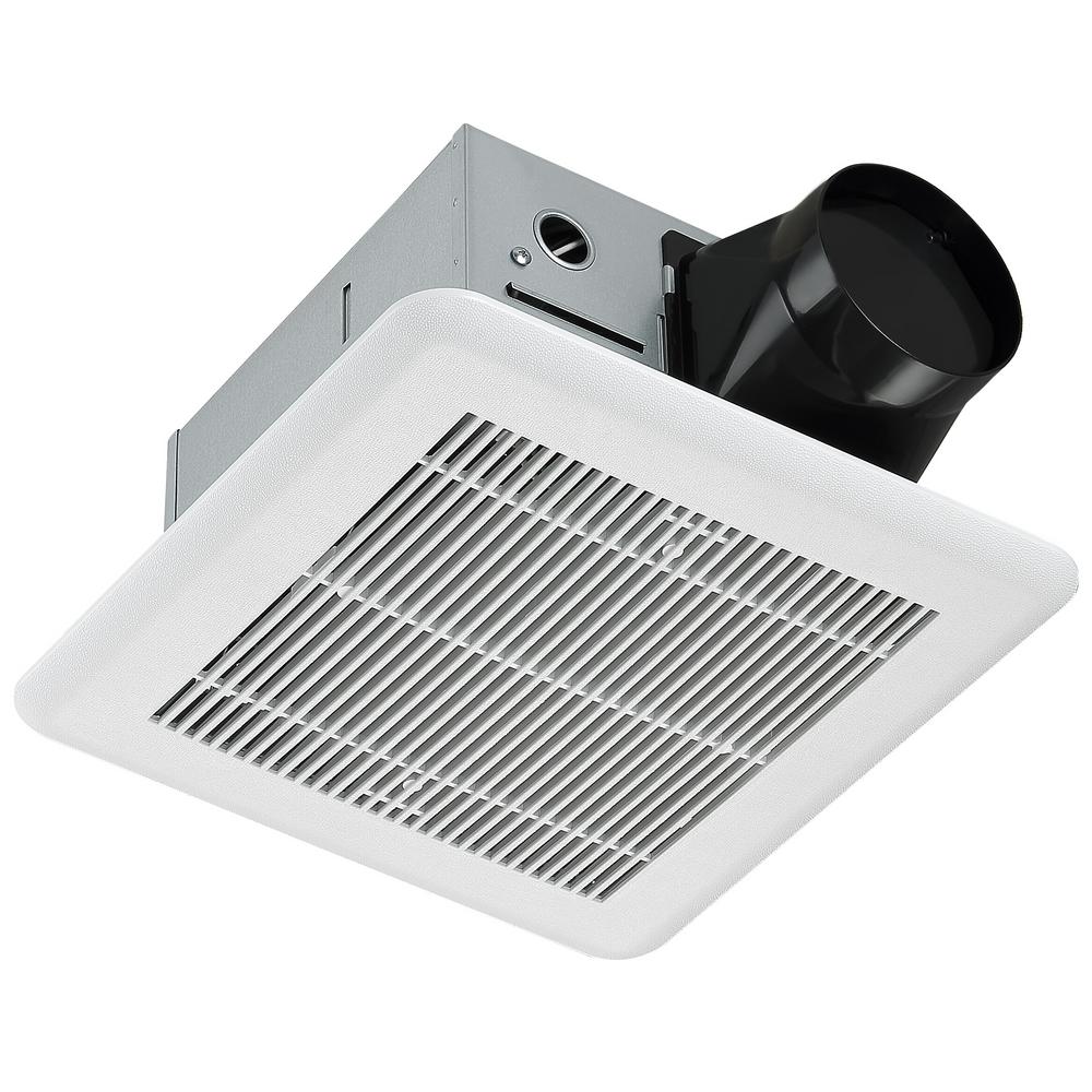 NuVent Super Quiet 80 CFM High Efficiency Ceiling Bathroom Exhaust Fan