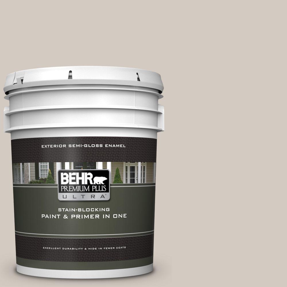 BEHR Premium Plus Ultra 5 gal. N3202 Toasty Gray SemiGloss Enamel