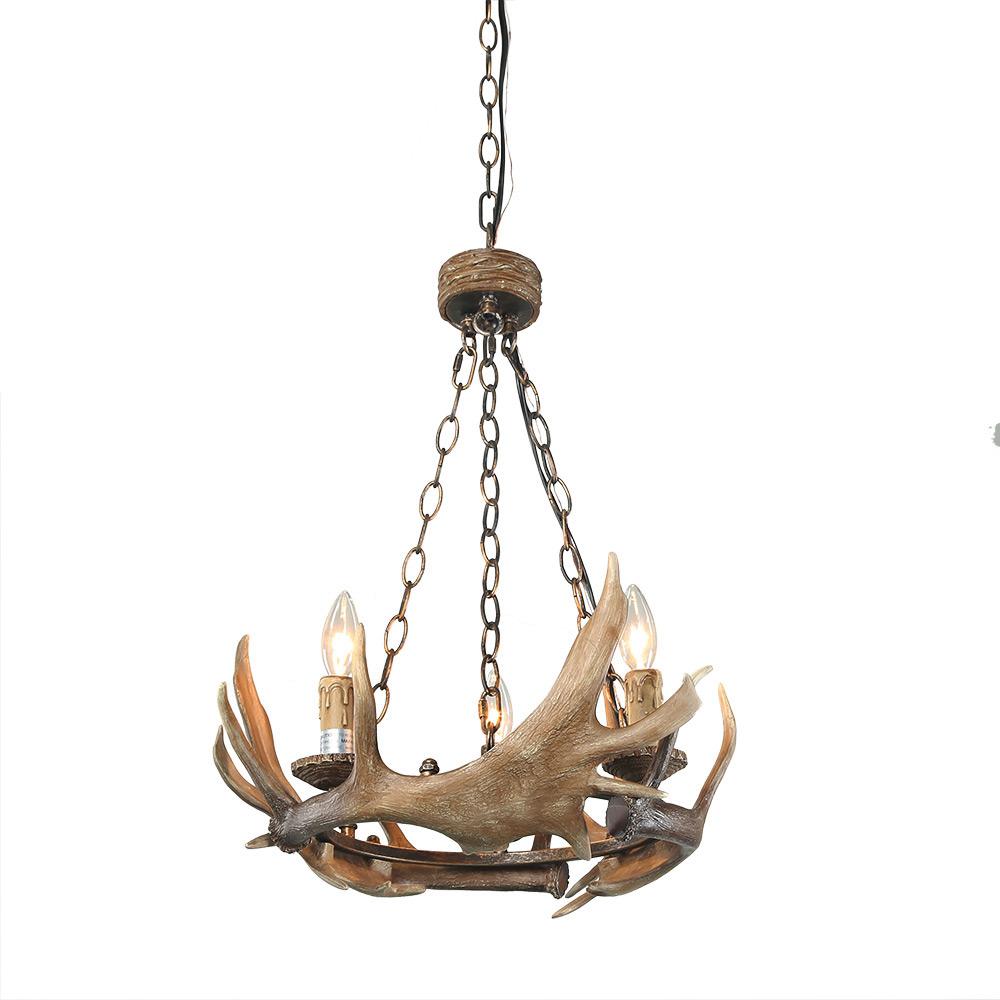 Lnc 3 Light Brown Indoor Antler Pendant A03433 The Home Depot Lnc 3 Light Brown Indoor Antler Pendant