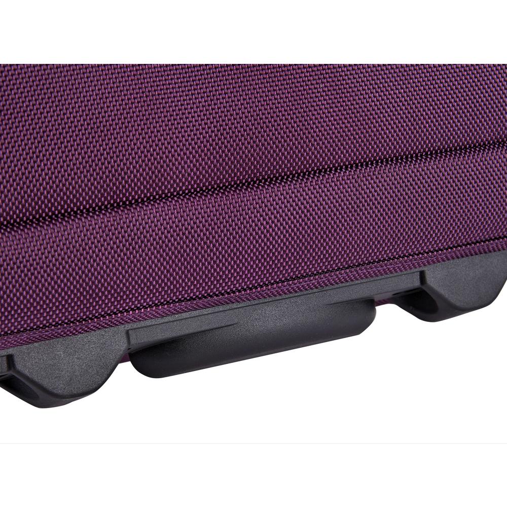 purple rolling briefcase