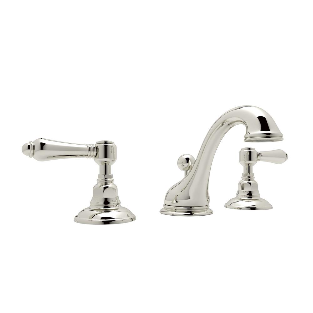 Rohl Viaggio 8 In Widespread 2 Handle Bathroom Faucet In Polished