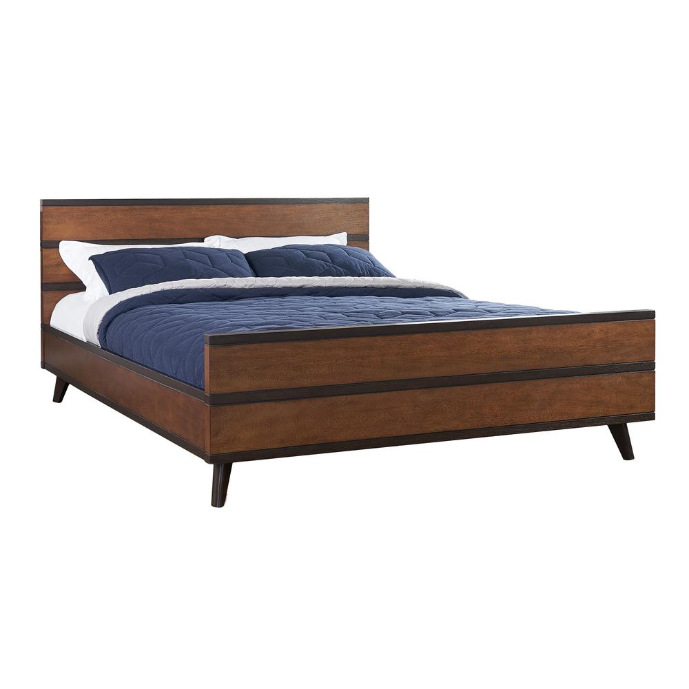 Linon Home Decor Mid Century Wood Platform Queen Bed Thd02018 The Mid Century Wood Platform Queen Bed