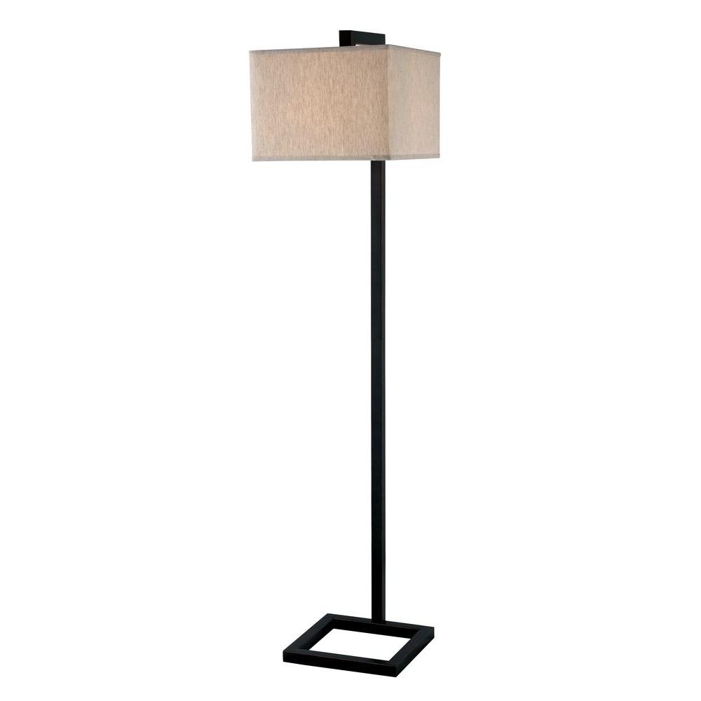 Kenroy Home 4 Square 1 Light 64 In Oil Rubbed Bronze Floor Lamp 21080orb The Depot Oil Rubbed Bronze Floor Lamp 21080orb
