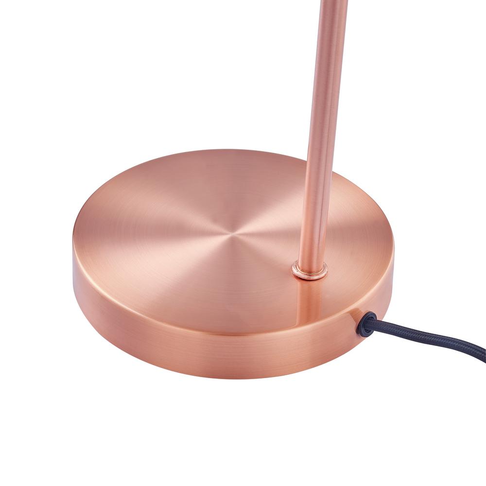 brushed copper table lamp