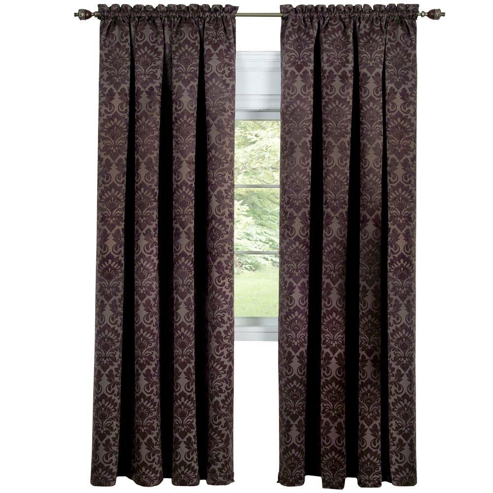 brown curtain panels with grommets