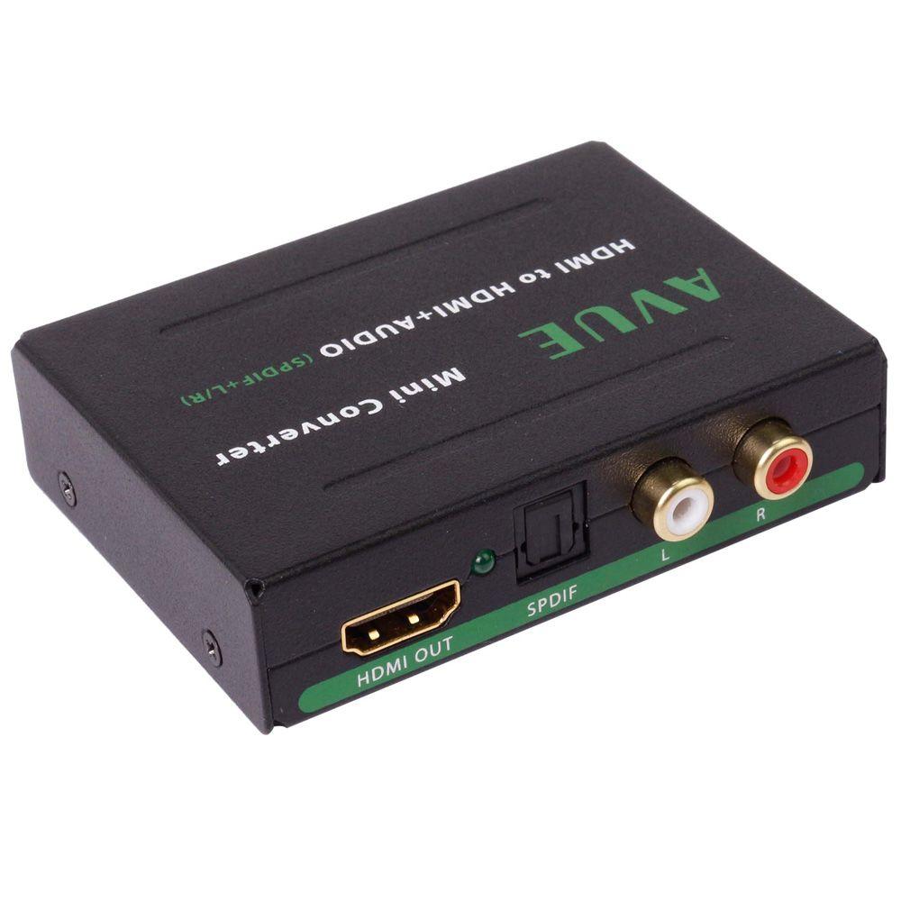 AVUE Analog Audio Output HDMI TO HDMI+ Extractor SPDIF+ R/L-HDMI-A011 ...