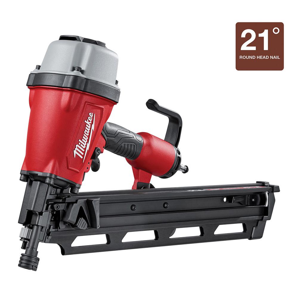 RIDGID 21 Degree 3-1/2 in. Round-Head Framing Nailer-R350RHF - The ...