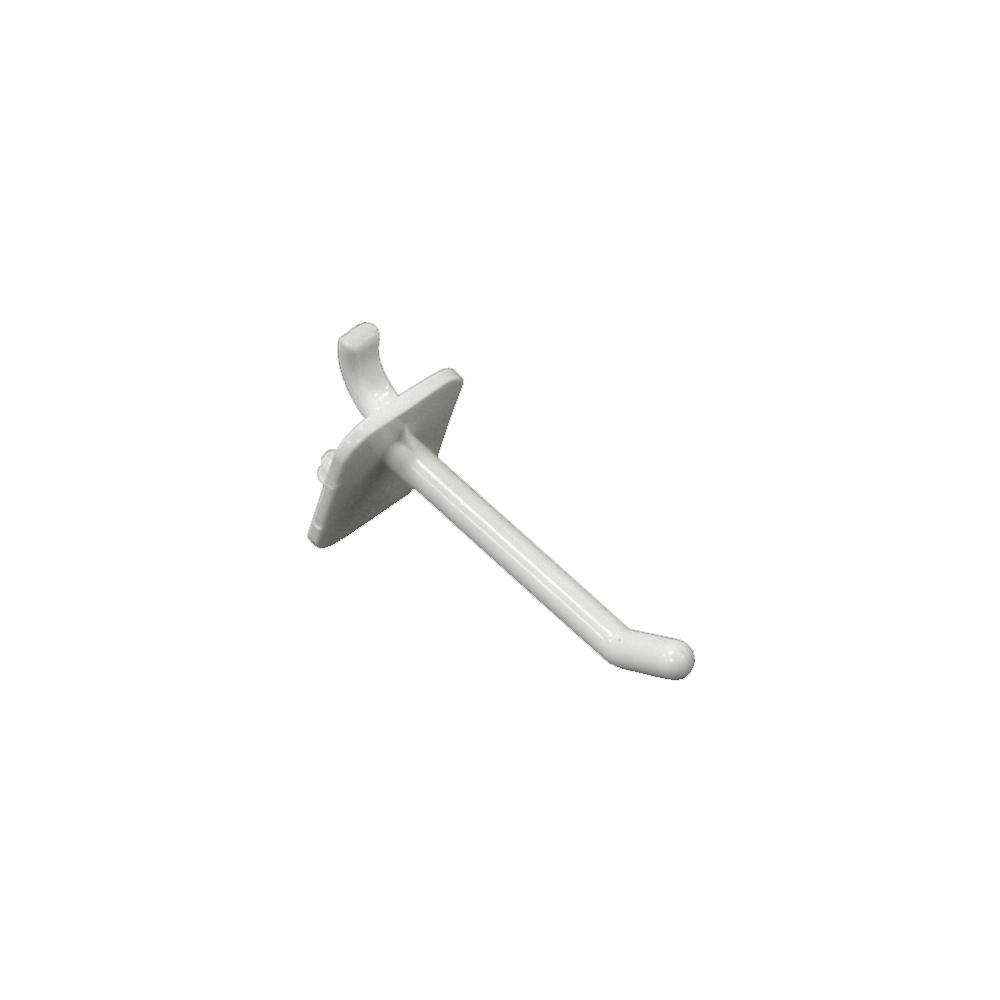 Azar Displays 4 in. White Plastic Hook (50Pack)800004W The Home Depot