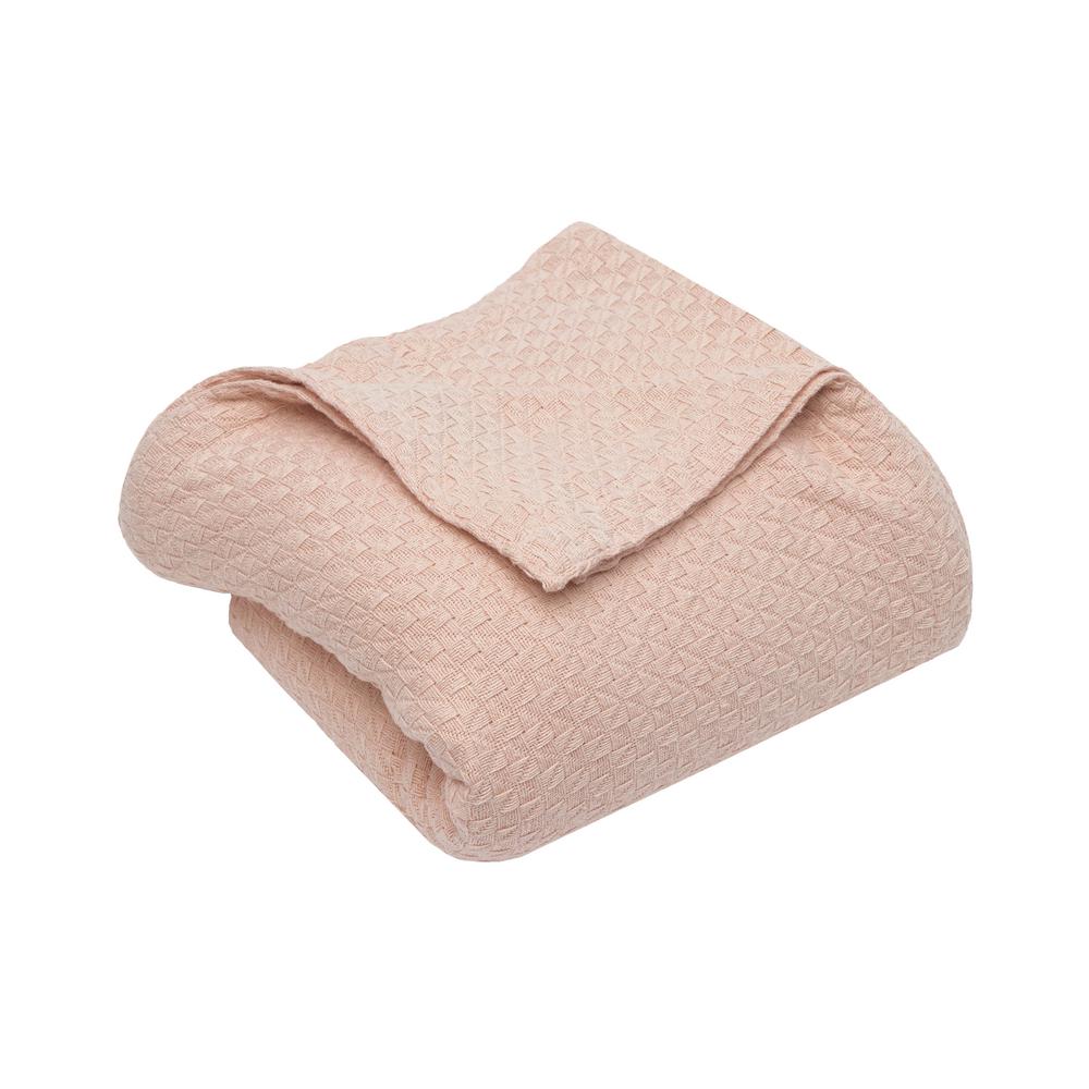Kensie Carrie Cotton King Throw Blanket in BlushCADBH=6 /15414 The