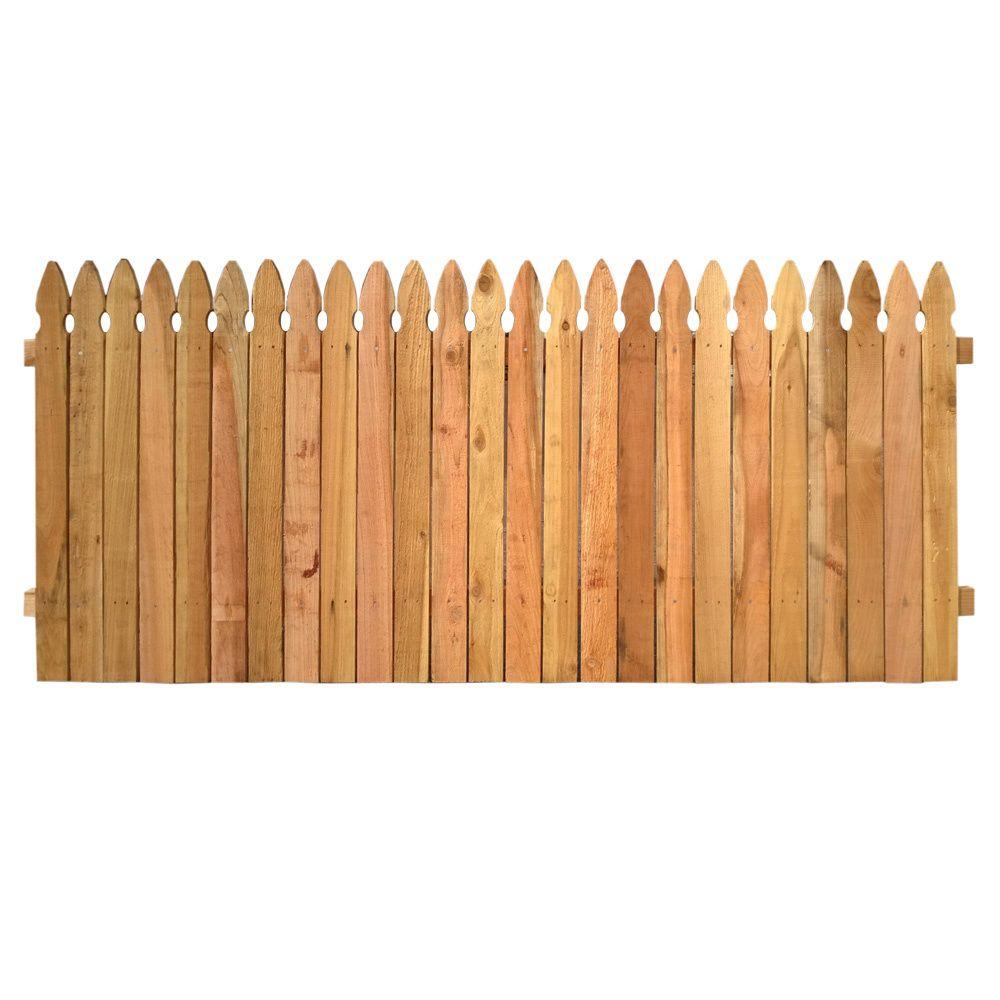 Barrette 6 Ft H X 8 W Flat Rough Sawn Stockade Fence Barrette 6 Ft H X 8 W Flat Rough Sawn Stockade Fence