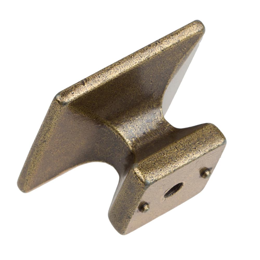 10 Pack Brushed Brass Basics AB900-BB-10 Round Braided Cabinet Knob 1.25-inch Diameter