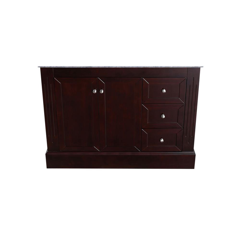 45 inch Main Cabinet Only in Espresso with Fine Brushed Chrome Hardware