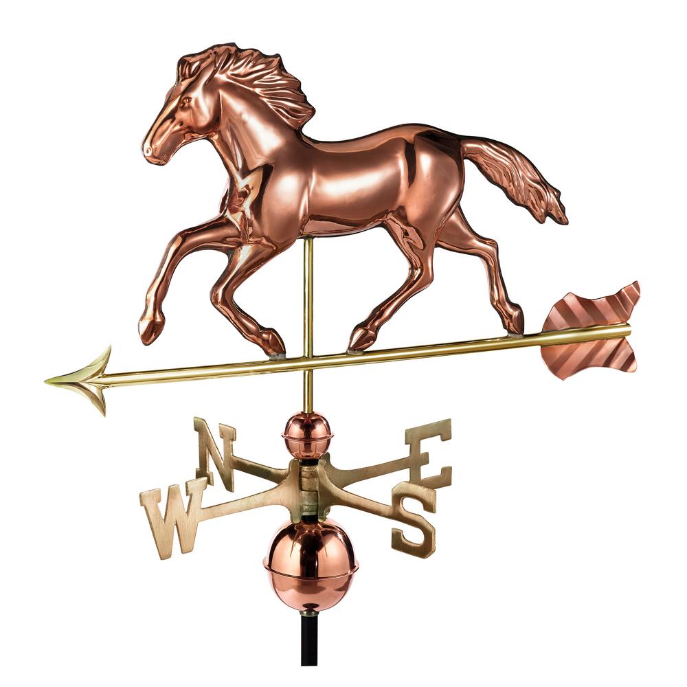 Good Directions Smithsonian Running Horse Weathervane Pure Copper