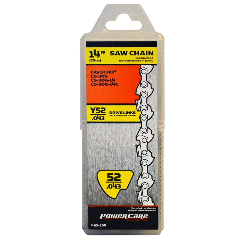 14/" Semi Chisel Saw Chain for ECHO CS306 Chainsaws