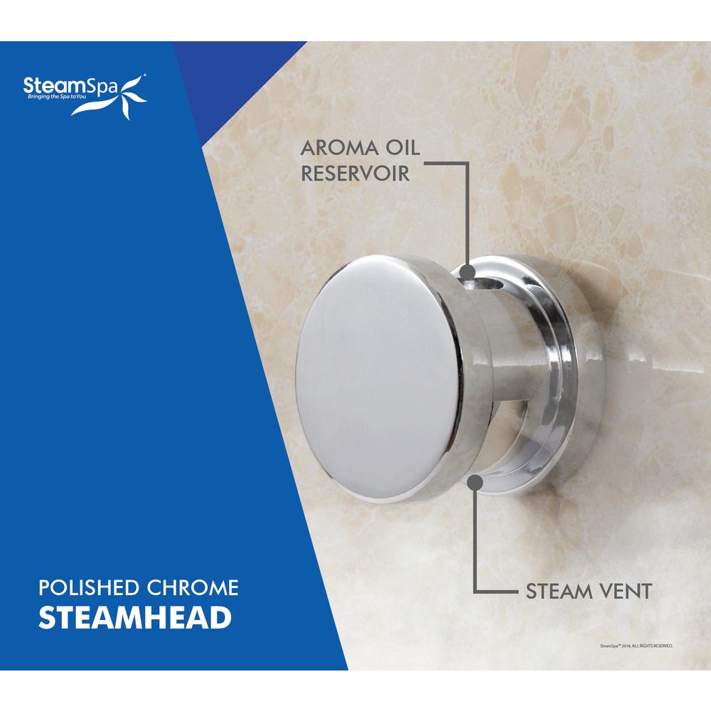 Steamspa Indulgence 9kw Quickstart Steam Bath Generator Package With Built In Auto Drain In Polished Chrome Int900ch A The Home Depot