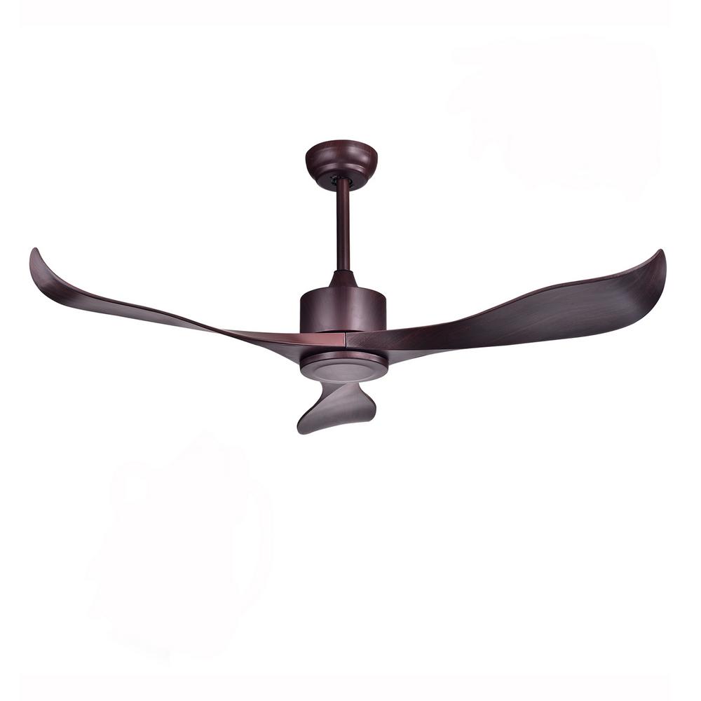 Warehouse Of Tiffany Stodig 52 In Espresso Brown Ceiling Fan With Light Kit And Remote Control