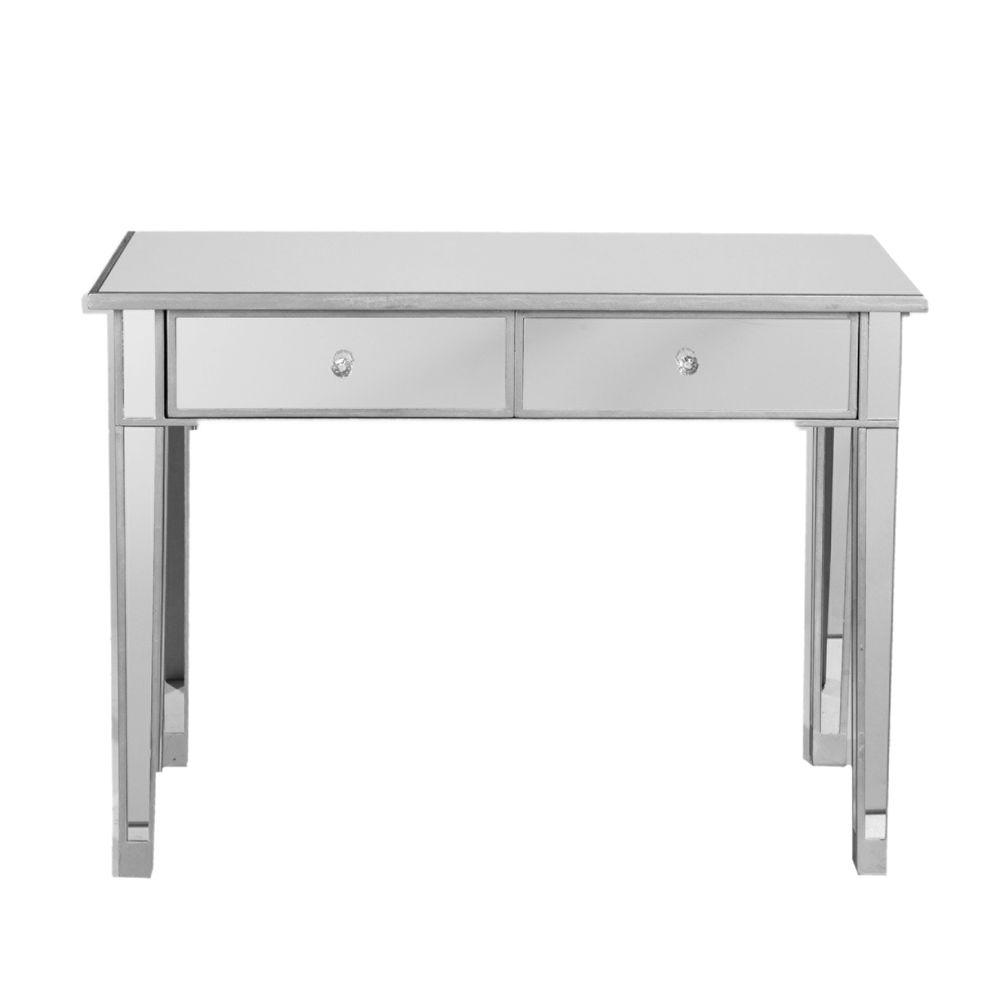 Southern Enterprises Pavel Matte Silver Storage Console Table-HD888453 ...