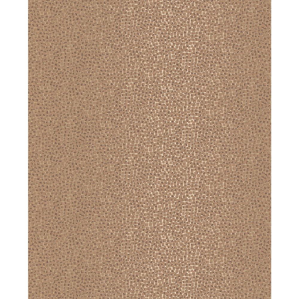 Brewster Ostinato Copper Geometric Wallpaper Sample