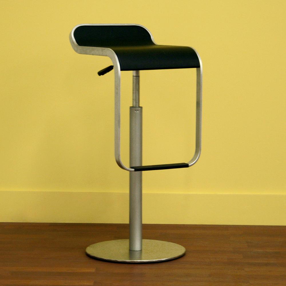 Baxton Studio Baxton Black Wood 2-Piece Bar Stool Set