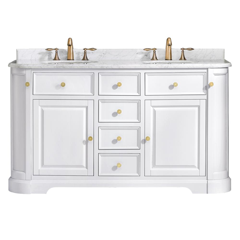 Ove Decors Cultured Marble White Bath The Home Depot D Vanity In Pure White With Marble