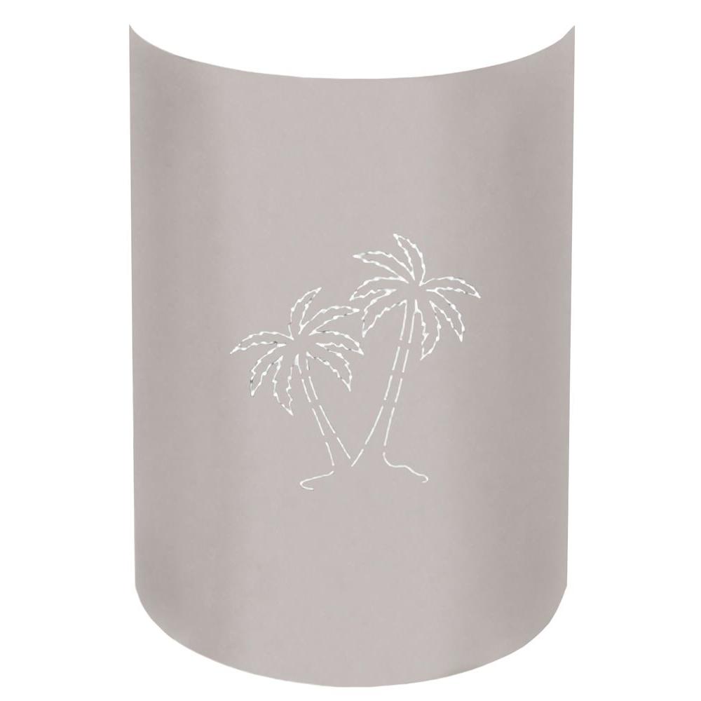 Filament Design Aspen 1-Light Outdoor Stainless Steel Palm Tree Wall Sconce