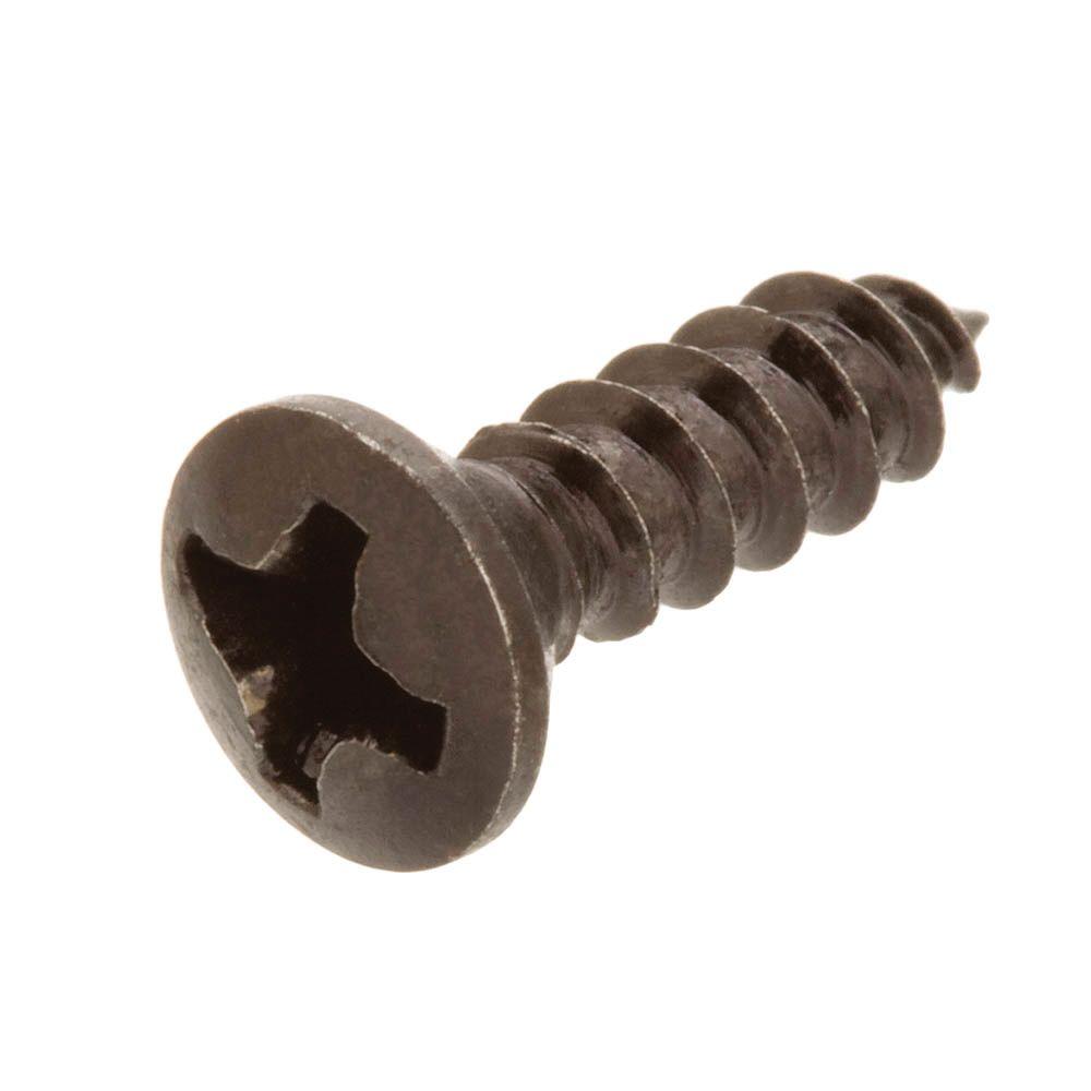 Everbilt #6 X 1 In. Black Oval-Head Phillips Decor Screws (4-Pieces ...