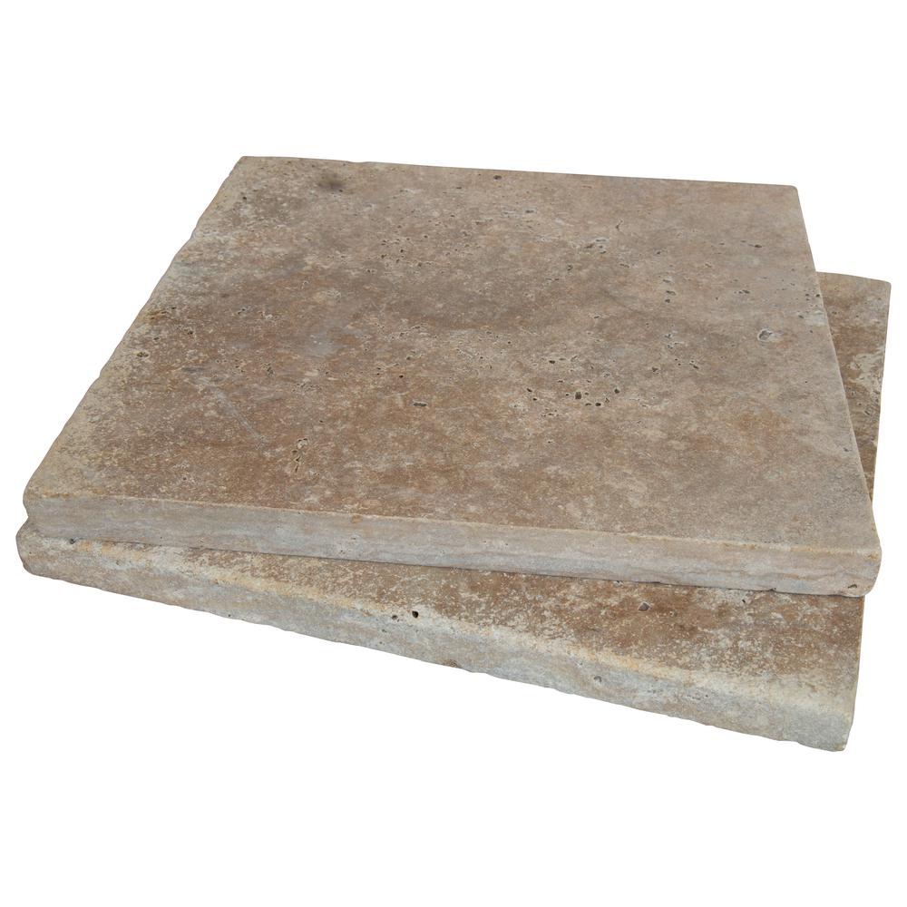 travertine tumbled paver pallet