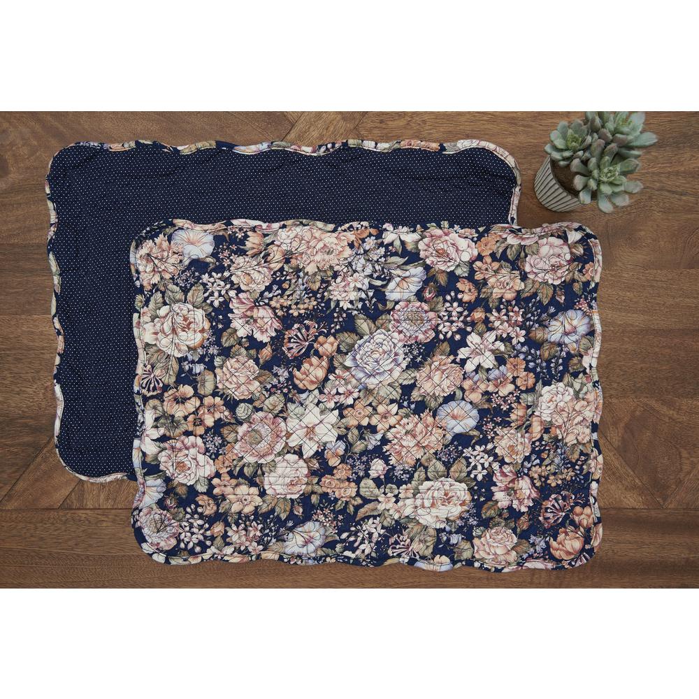 C F Home Blue Allison Quilted Placemat Set Of 6 86262005wb The C F Home Blue Allison Quilted Placemat