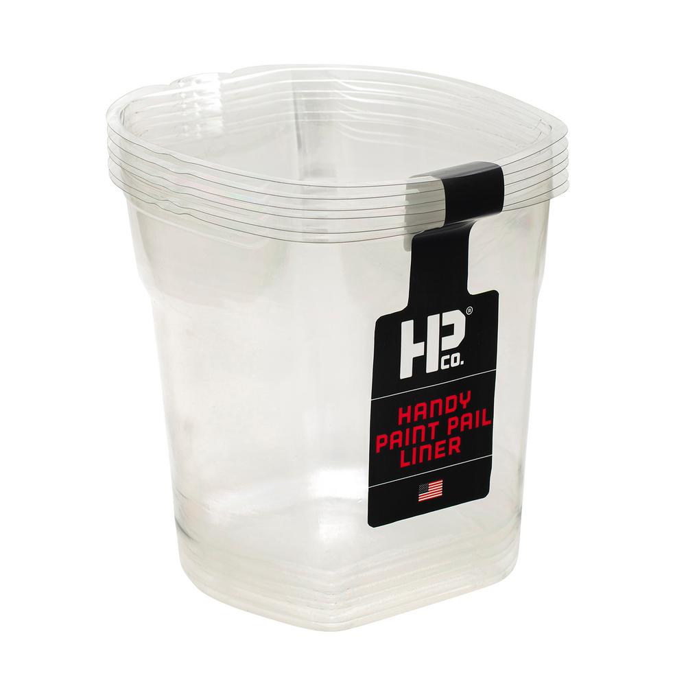 clear plastic pail