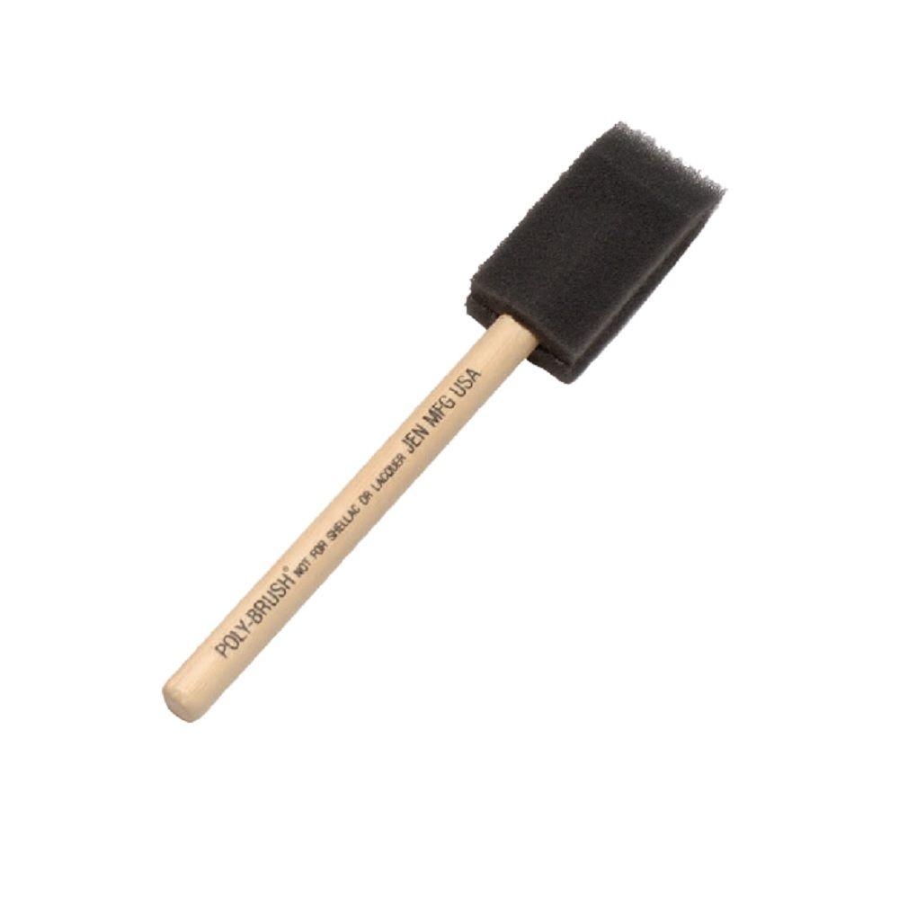 Jen 1 in. Poly Foam Brush (48Case)4251 The Home Depot