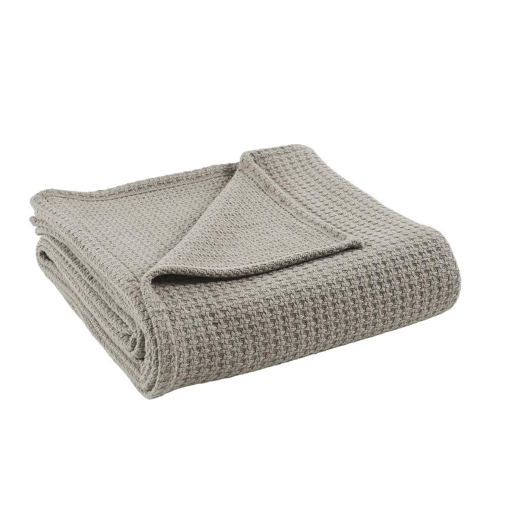 MODERN THREADS Taupe 100% Cotton King/california king Thermal Blanket ...