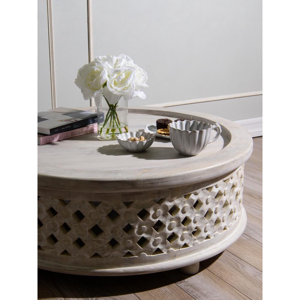 Best Home Fashion White Rustic Wood Carved Coffee Table Best Home Fashion White Rustic Wood Carved Coffee Table